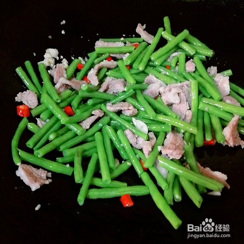 豆角炒肉的最简单的家常做法