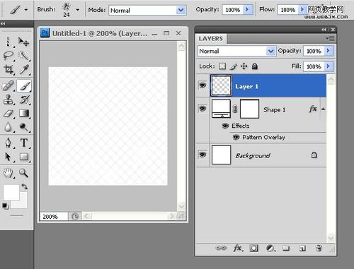 Photoshop绘制用作页面背景的网页图案