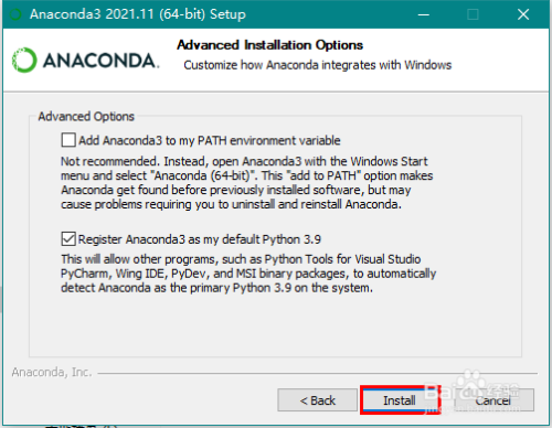 Python发行版Anaconda3软件的安装与使用