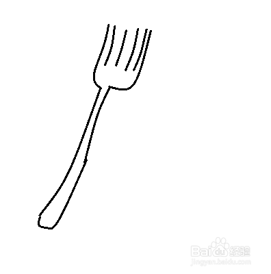 西餐具简笔画怎么画