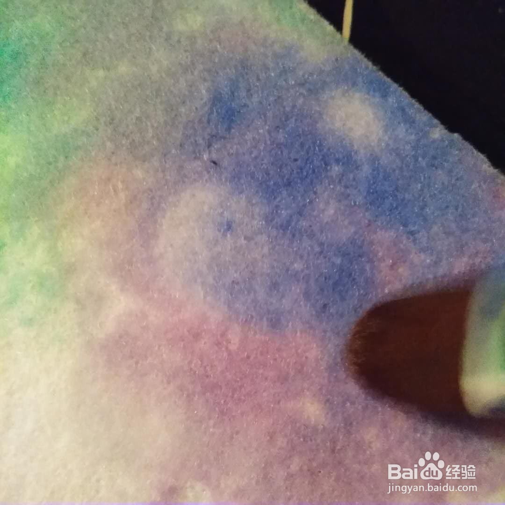 如何在布料上画七彩星空？