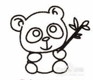 简笔画大熊猫画法