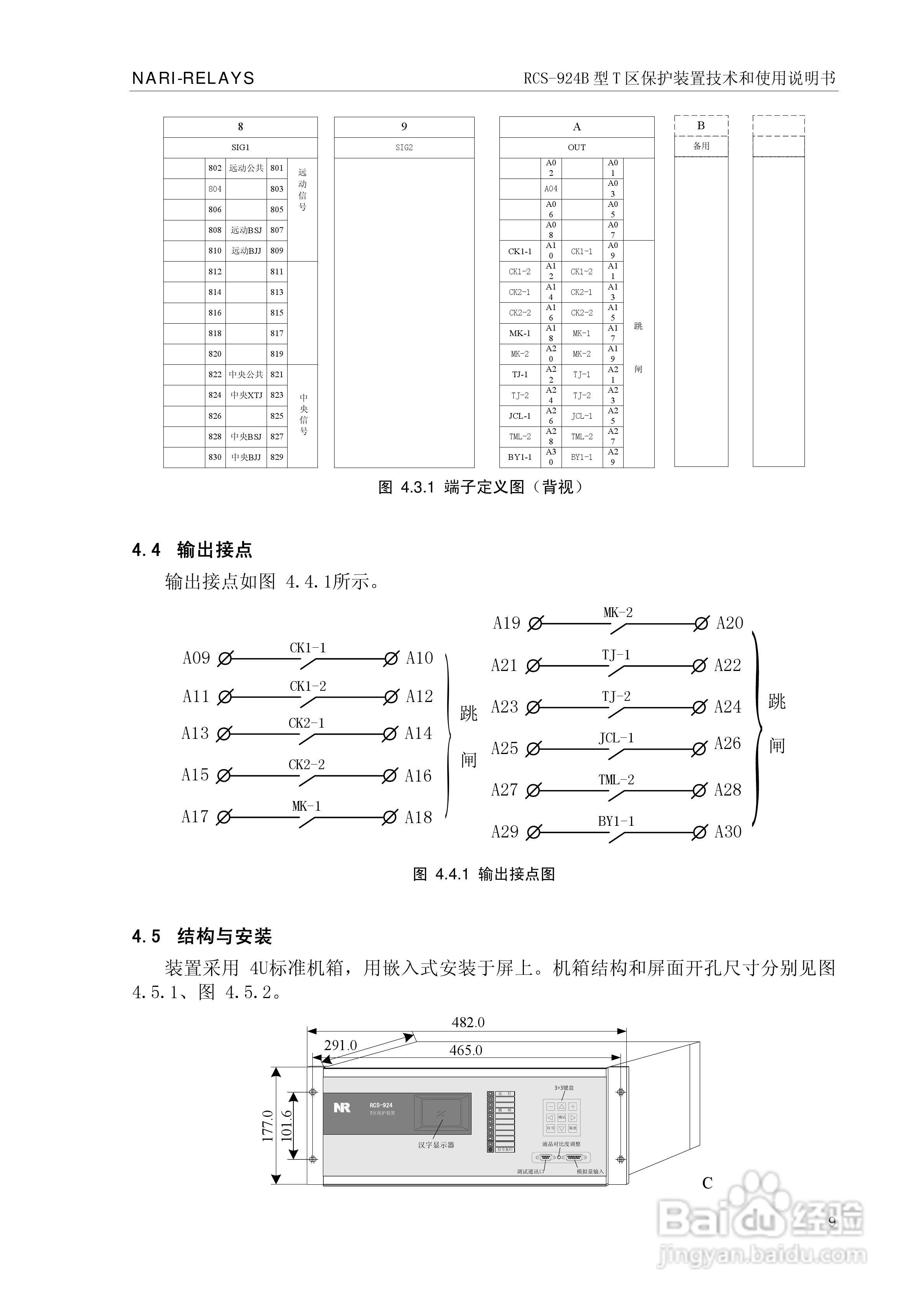 RCS-924B型T区保护装置使用说明书:[2]