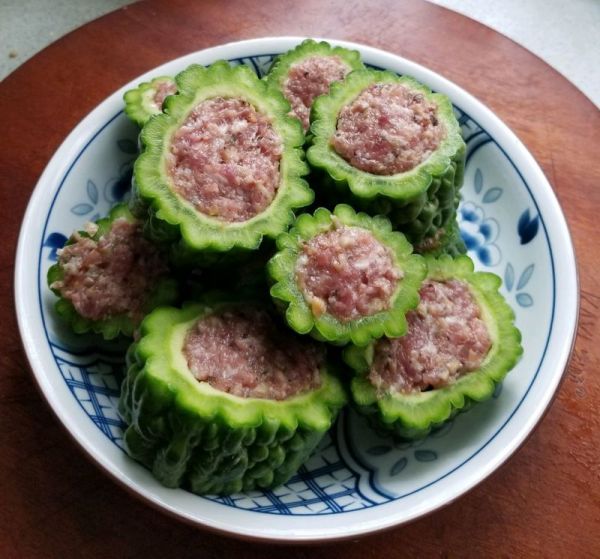 苦瓜酿肉黄豆汤