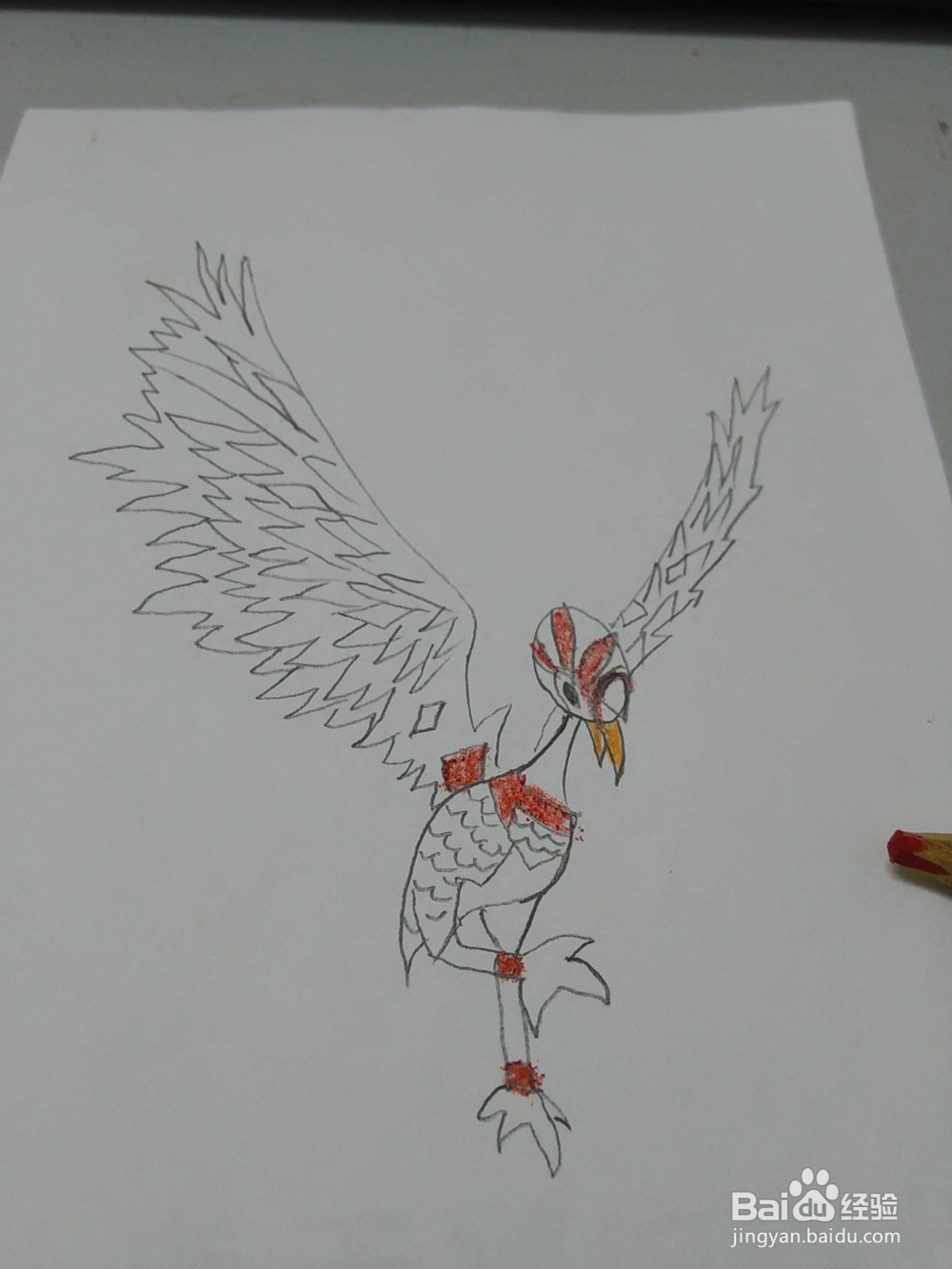 猪猪侠火焰鹤怎么画