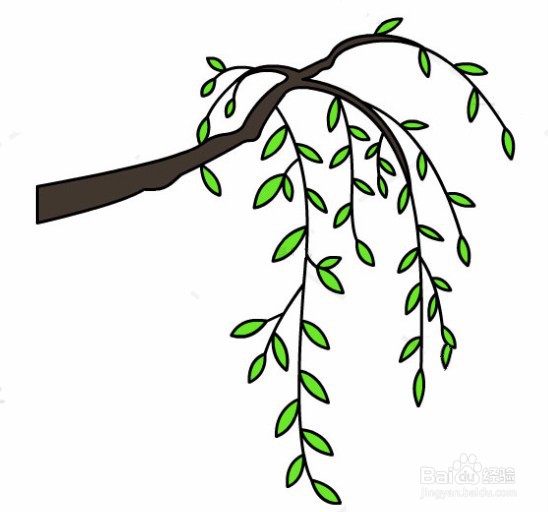 树枝简笔画教程