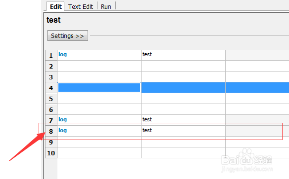 robotframework表格怎么删除行
