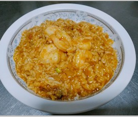 咖喱虾仁烩饭的做法