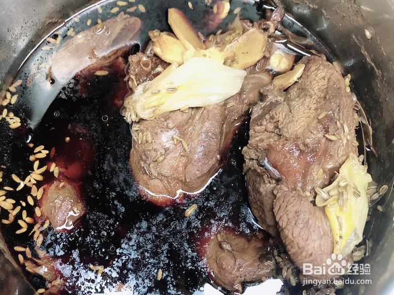 茶香酱牛肉的做法