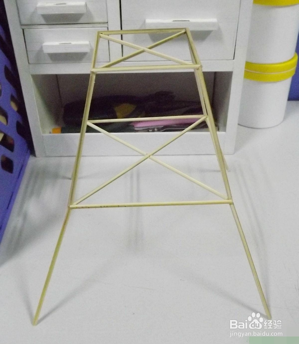 烧烤竹签如何DIY埃菲尔铁塔