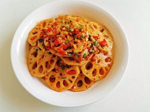 香辣藕片的做法