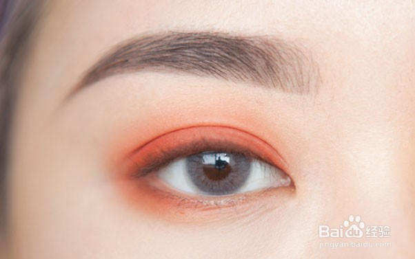 单色眼影的画法步骤图