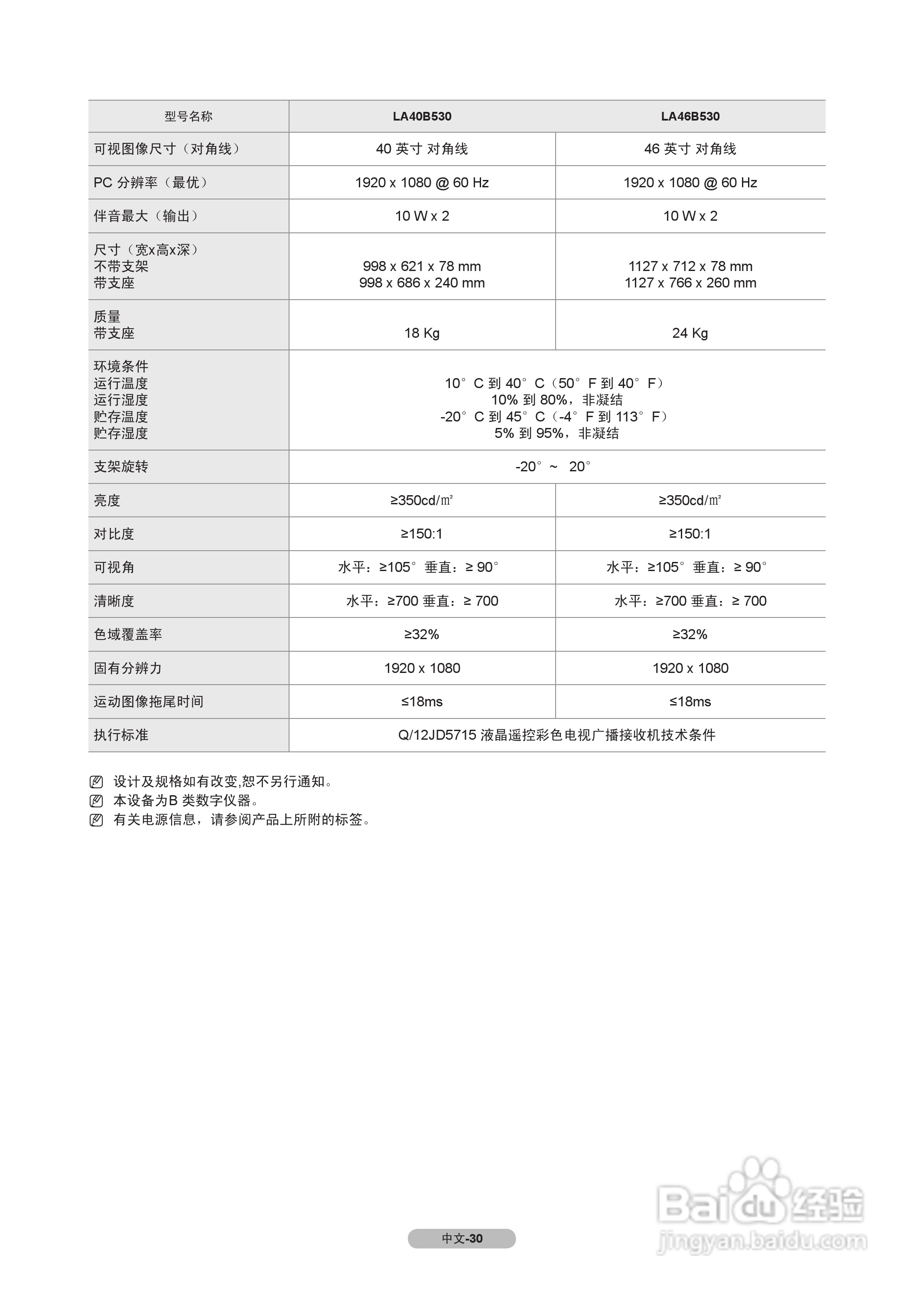 三星BN68-0310型液晶彩电说明书:[4]