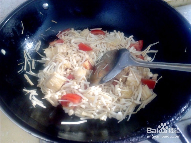 番茄炒金针菇怎么样更美味