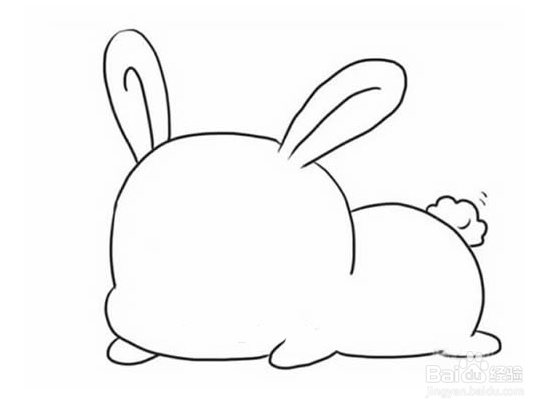 兔子简笔画睡觉图片