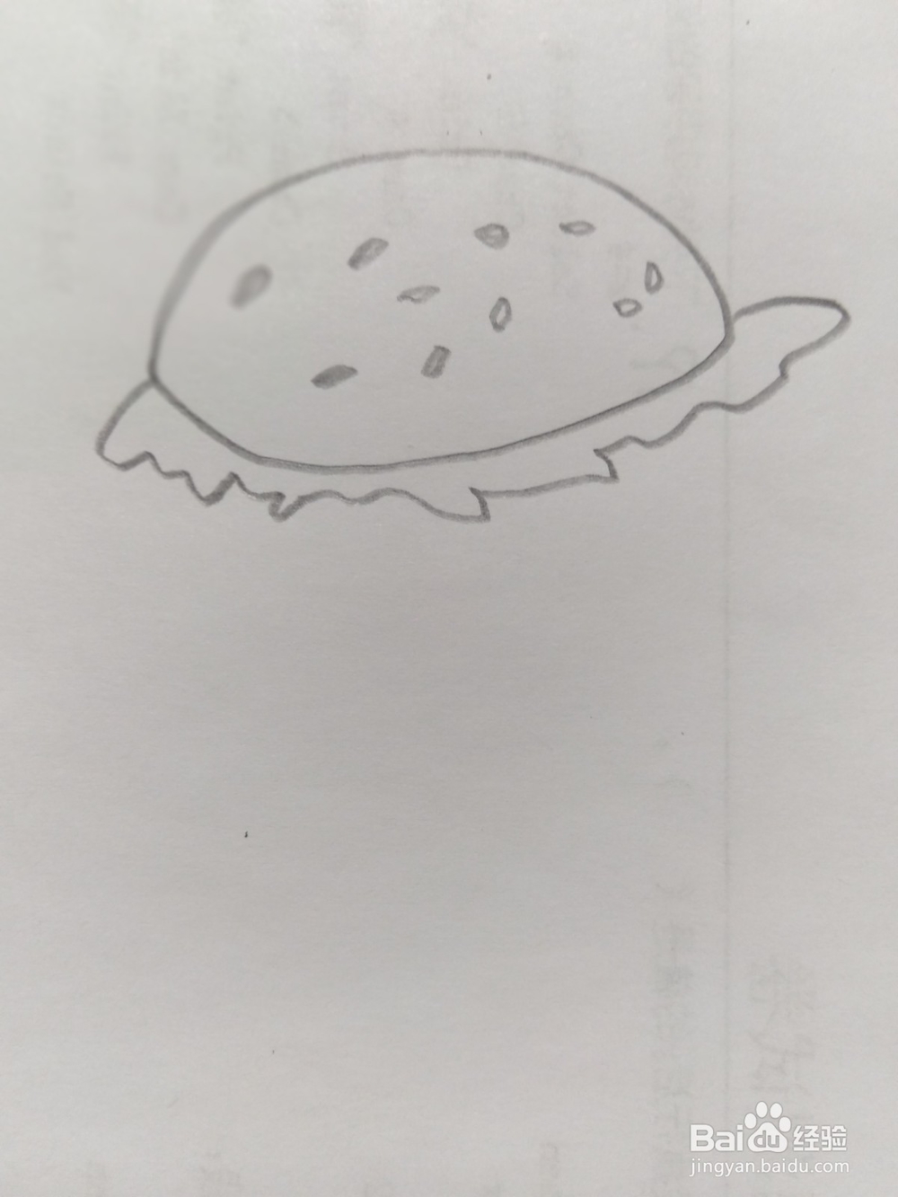 简笔画面包画法3