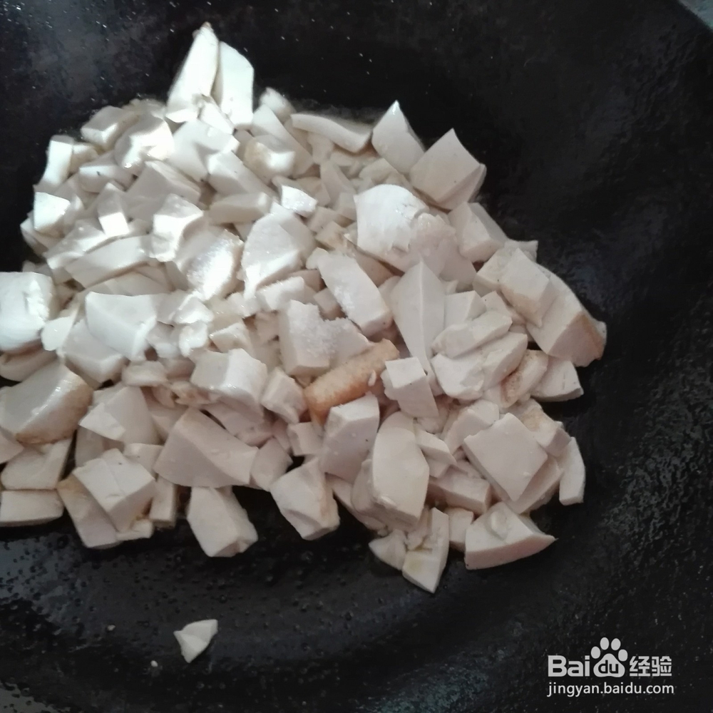 炒水豆腐的做法