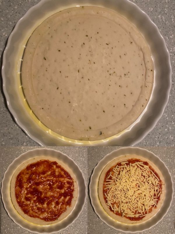 时蔬火腿海鲜披萨