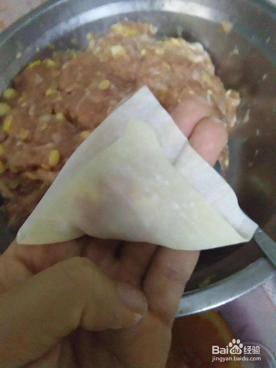 简单的家常包馄饨法（懒人包馄饨）