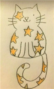 <b>怎么画一只五角星图案的小猫</b>