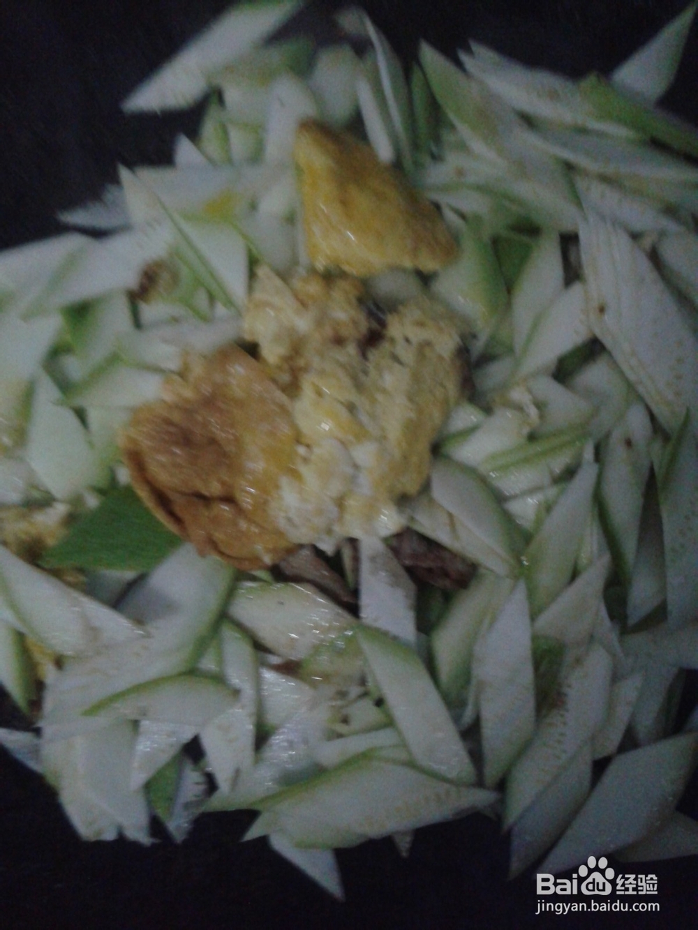 角瓜炒瘦肉鸡蛋