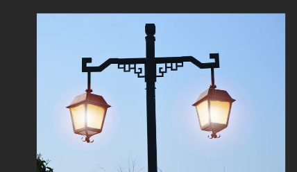 ps教程：制作路灯灯光效果