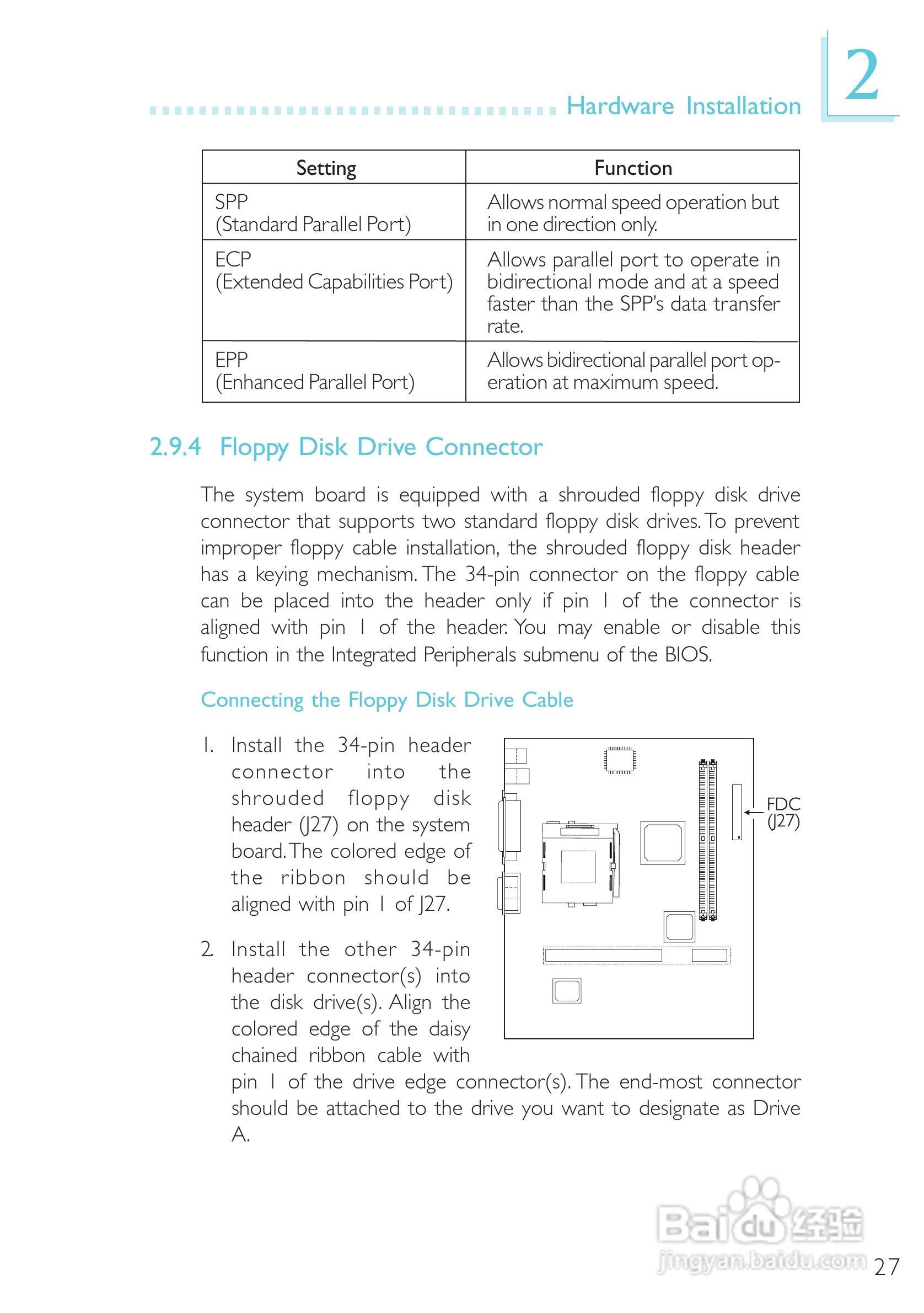 友通CW27-EA型主板说明书:[3]