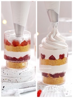 蔓越莓果冻奶油酸奶杯的做法