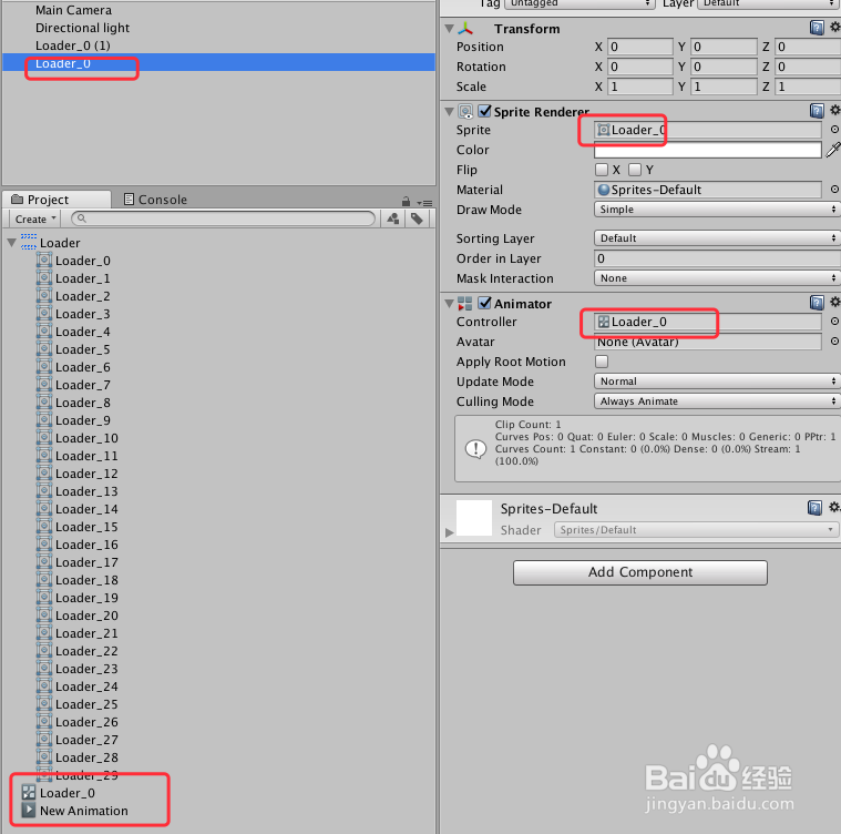 Unity Sprite精灵 之 序列精灵图集切割生成动画