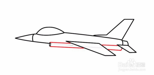 簡筆畫--如何畫噴氣式戰鬥機