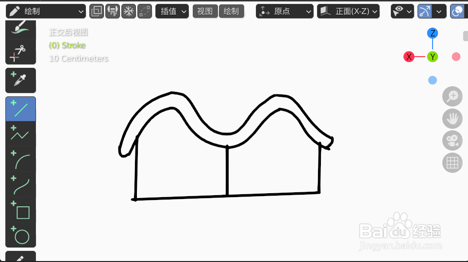如何使用blender2.9快速设计雪房子的2D简图模型
