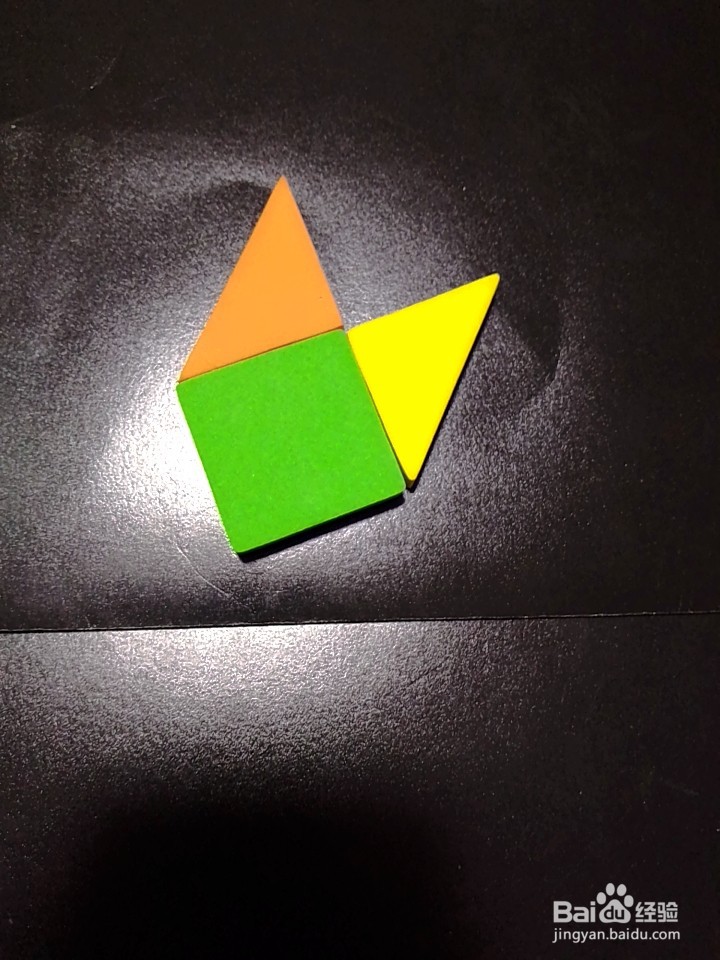 怎样用七巧板拼一只猫