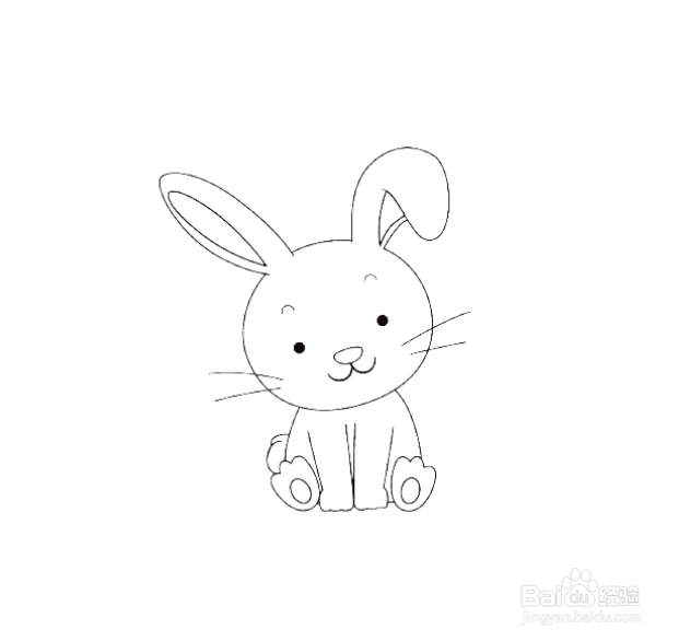 如何画卡通兔子的简笔画？