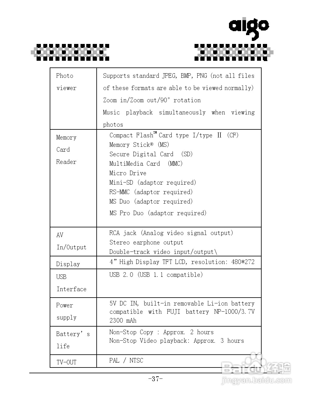 爱国者P8100数码相机伴侣王说明书:[4]