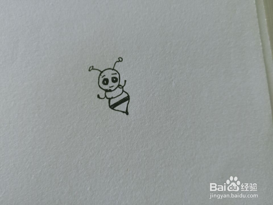 怎么画简笔画蜜蜂？