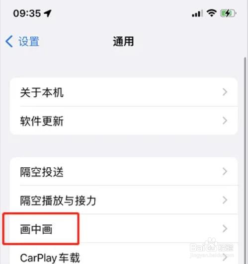 苹果在哪关掉画中画功能？