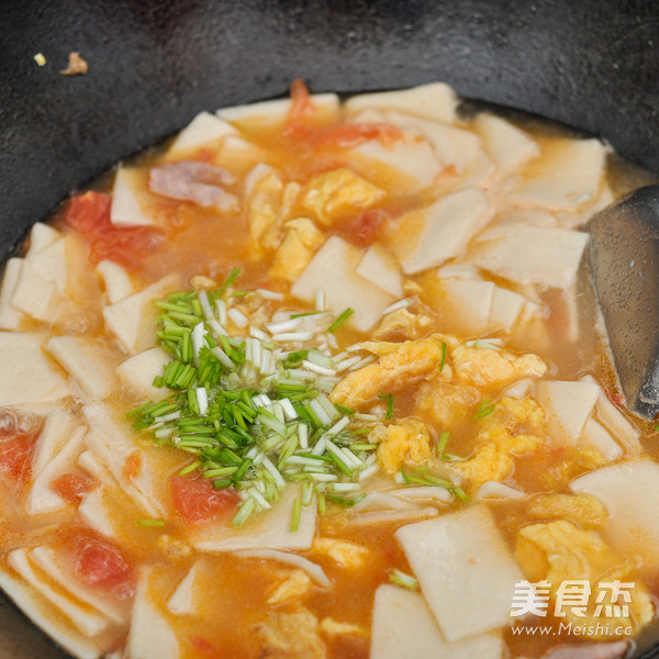 火腿鸡蛋面片