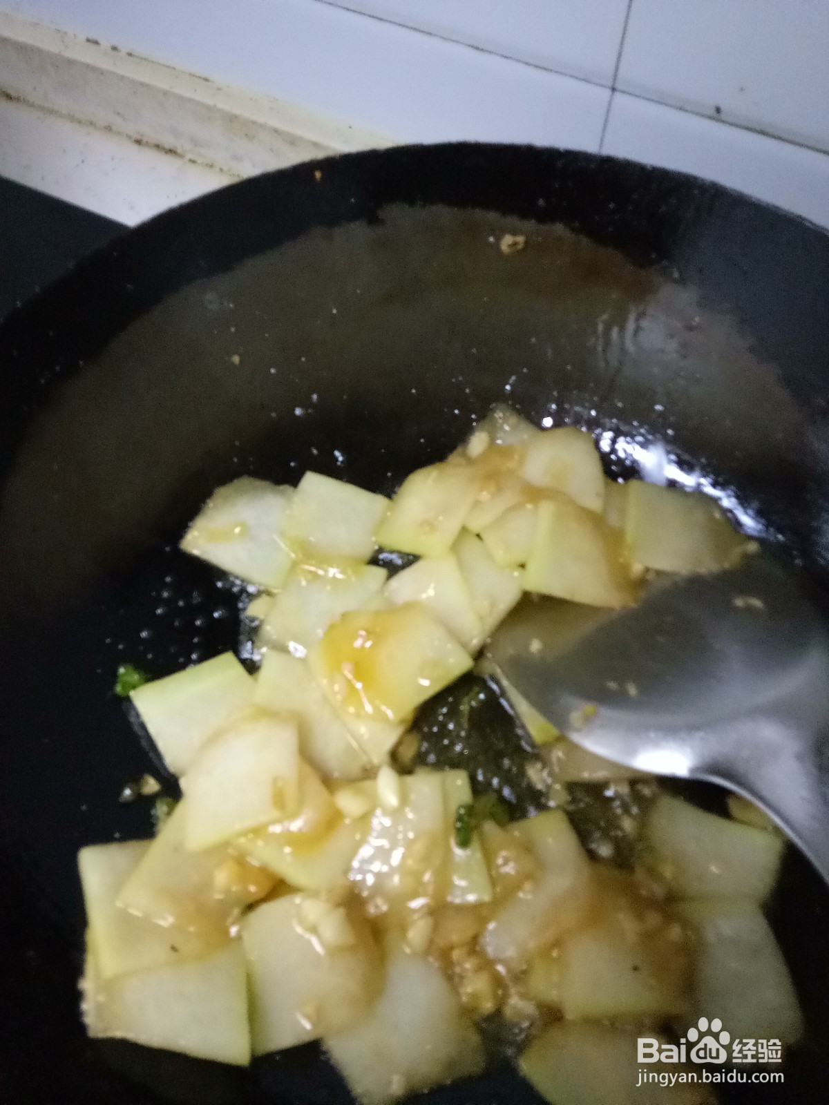 家常韭菜炒冬瓜