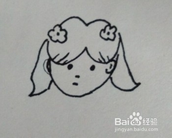 简笔画教程:漂亮女孩头像怎么画,如何画