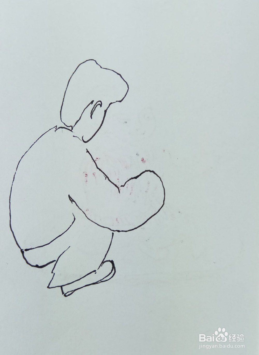 怎样画简笔画“户外烤火”