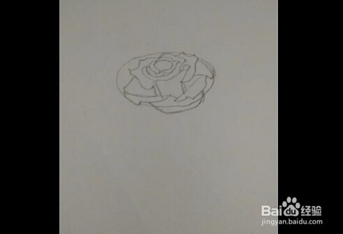 简笔画:手绘铅笔画“一枝红玫瑰”