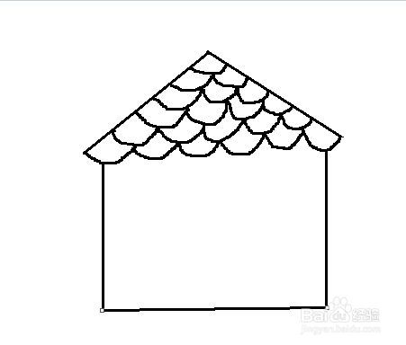 如何简单画出一间房屋