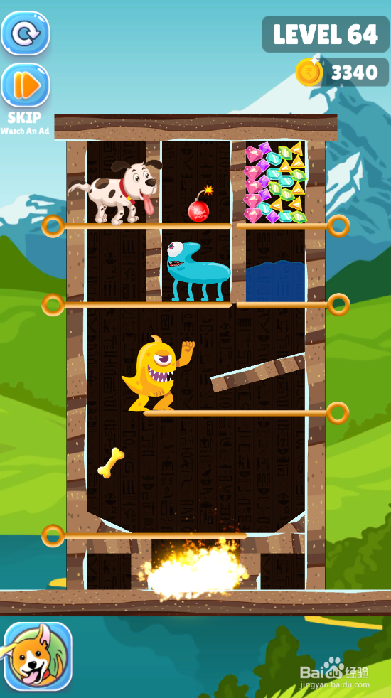 Save The Puppy的LEVEL 64怎样通关