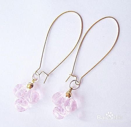 清新漂亮的手工串珠耳环手工制作方法