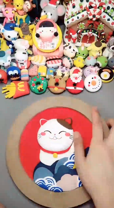 怎样用粘土做一只招财猫