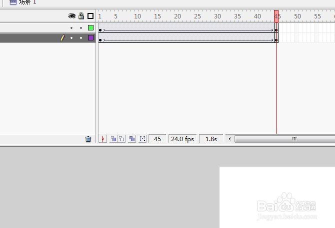 flash制作两个小球滚动过程