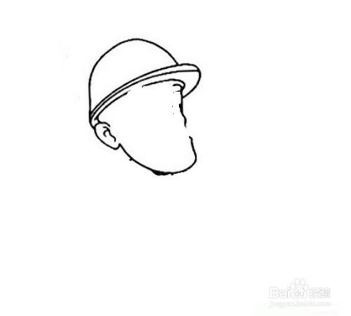 拿着电锯的光头强的画法