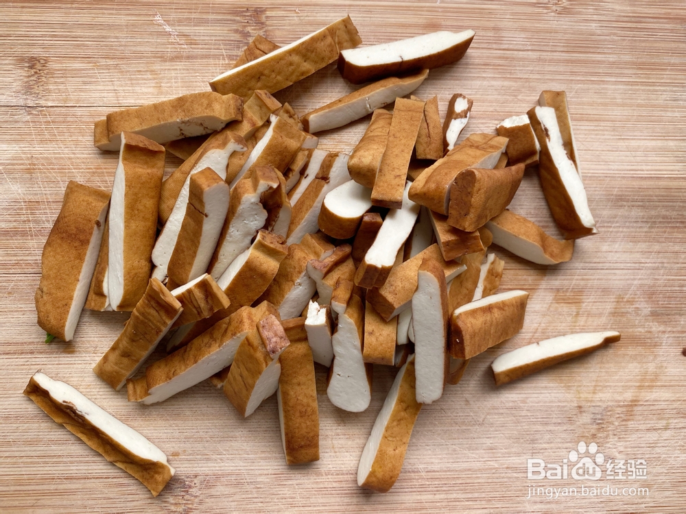 看完就会的蒜苗炒豆干