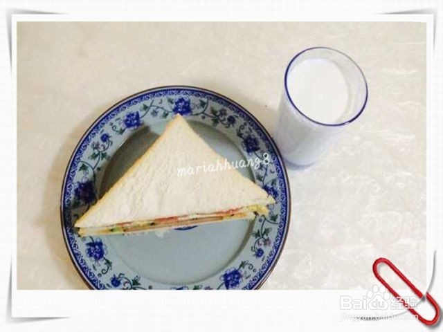 简单快做美味早餐三明治