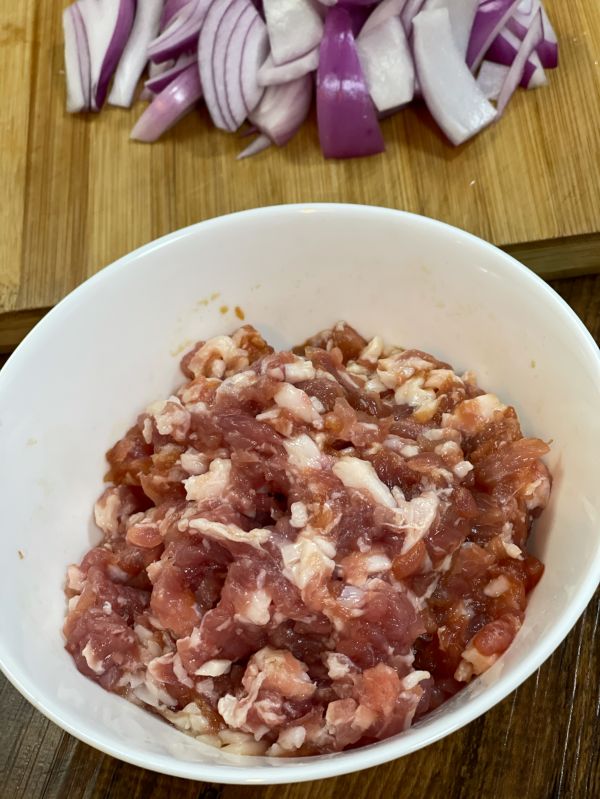 青椒肉沫炒茄子